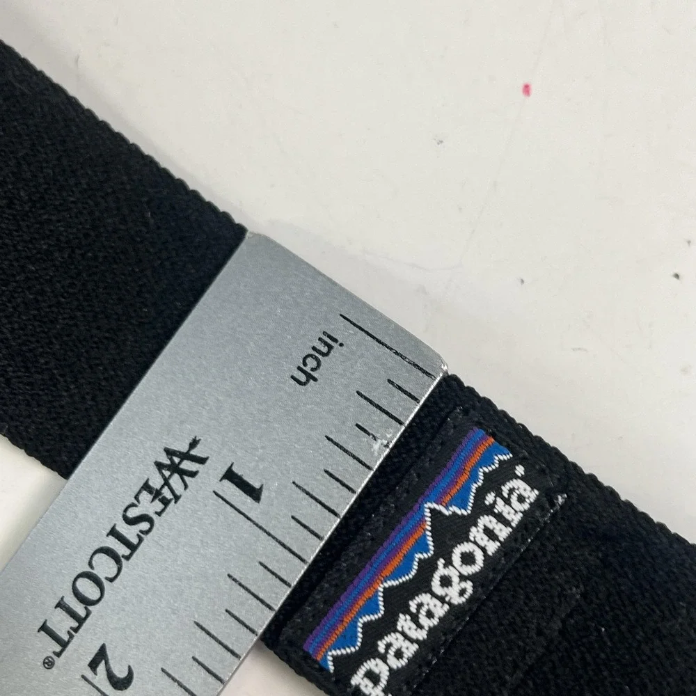 NWT Patagonia Stretch Wading Belt Medium Black USA Rubber Expandable